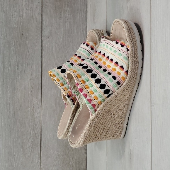 Toms Women Espadrille Wedge Sandals shoes sz 9 - Picture 1 of 12